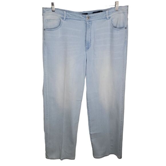 J. Jill high-rise full leg light wash denim jeans size 20w - Picture 1 of 5